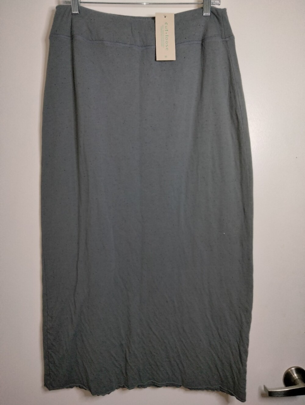 cut loose (Size M) Gray & Black Speckled Pattern Stretch Pencil Skirt (NEW-NWT)